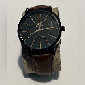 Quartz Black and Brown Men's Watch